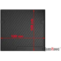 Automatten-Experts Citroën Berlingo XL & Opel Combo XL & Peugeot Rifter L2 9/2018 Kofferbakmat Zwart