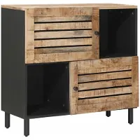 vidaXL Opbergkasten Bruin 80 x 33,5 x 75 cm Massief Mango Hout
