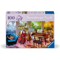 Ravensburger Feel Well - 4 Seizoenen in Muziek - 100 Stukjes Puzzel | Dikkere Stukken, Groot Afbeelding Formaat, Inclusief Stand | Premium Kwaliteit