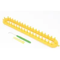 OEM Breitbreimachine - Langwerpige machine voor het breien van sjaals, mutsen en hoeden - Geel - Creatieve machine - Handig hobbyproject - 36 cm