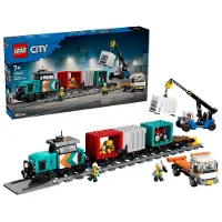 LEGO Containertrein met kraan en vrachtwagen