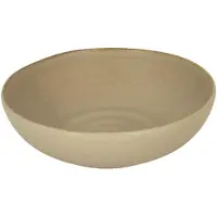 Merkloos Schaal klei, beige, 17x6,5 cm, doos met 6 stuks