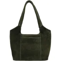 Hide & Stitches Suede Shoulderbag olive green