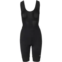 Agu Essential - Bibshort - Fietsbroek - Wielrenbroek - Dames - Zwart - Core Pad zeem - Mesh bretels - Elastische manchetten - Reflecterende details - S