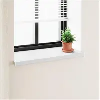 vidaXL Raamdorpel Wit 100 x 40 x 4,5 cm PVC