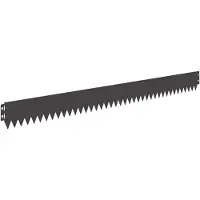 vidaXL Gazonrand 50 st 103 x 10 cm Staal Zwart