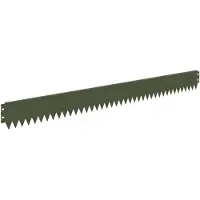 vidaXL Gazonrand 20 st 103 x 10 cm Staal Olijfgroen
