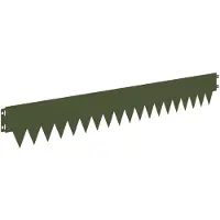 vidaXL Gazonrand 30 st 103 x 15 cm Staal Olijfgroen