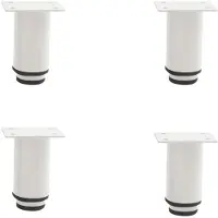 INF Verstelbare Meubelverhogers - Kastpoten 4-Pack White S
