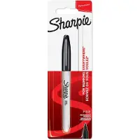 Sharpie Permanente Marker | Fijne Punt voor Dikke Details | Zwarte Inkt | 1 Marker Pen