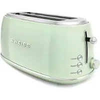 Sweiss Vintage Toaster - - GRV7 - 2 slots - 1500 W - Green