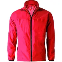 Agu GO - Regenjas - Unisex - Rood - XXL - Poray 5000 - Gerecycled Polyester - Reflecterende details - Compact opvouwbaar