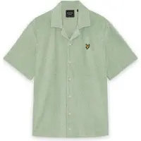 Lyle & Scott Overhemd Men Honeycomb Towelling Resort Shirt Misty Sage-XL