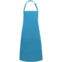 Karlowsky - Bib Apron Basic With Pocket And Buckle - Turquoise (ca. Pantone 639C) - 75 x 90 cm