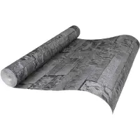 vidaXL 3D Steen Behang Zwart 10 x 0,53 m Non-Woven Stof