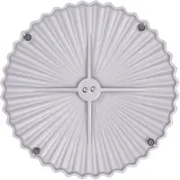 Beliani CAREZZA - Parasolvoet - Grijs - Staal