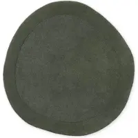 Home Collection Vloerkleed Kivi Organisch Rond - Natuur Groen Title