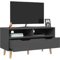 vidaXL Tv-meubel 90x40x48,5 cm bewerkt hout grijs
