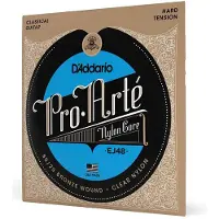 D'addario And Co EJ48 80/20 BRONZE PRO-ARTE NYLON CLASSICAL GUITAR STRINGS HARD TENSION