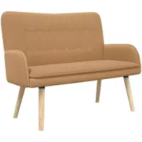 vidaXL 2-Zits Sofa Beige 115 x 61 x 87 cm Bouclé