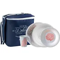 Marine Business Mare Coral Tableware Set 24 Pieces Transparant 30 x 30 x 28 cm