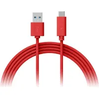 XLayer 214351 1 USB A male naar 1 x USB C male kabel 1m Rood