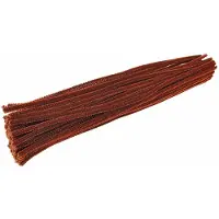 Colorations Kleuren - bruin chenilledraad, 100 stuks.
