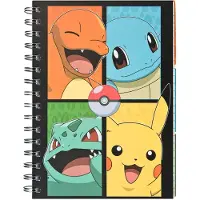 Nintendo notitieboek Pokemon met 3 tabbladen - kleurrijk speelgoed.
