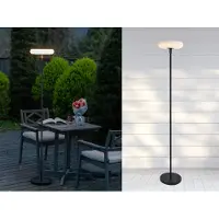 Lutec Vloerlamp Pops - Zwart - Solar Led - Verstelbare Hoogte - 173,5cm