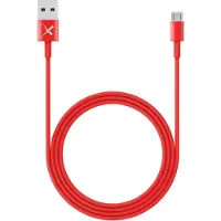 XLayer 214096 1 x Micro USB A male naar 1 x USB A male kabel 1m Rood