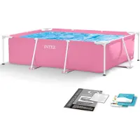 Intex 28266 Tuinzwembad met frame 220 x 150 x 60 cm, roze