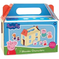 Pipsa Possu 7 Verschillende Houten Personages