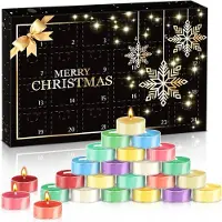 Sonstiges Geurkaarsen adventskalender, kerstkalender, theelichtjes, 24 geuren, 2024