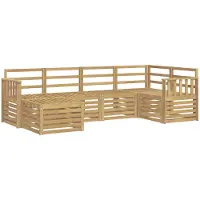 Syfax Buiten bankenset 6 pcs Wit Polyester