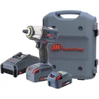 Ingersoll Rand 1/2" accu-slagmoersleutel, set met 2 x 5.0 Ah accu's - 750 Nm, model W5153-K22B-EU