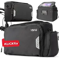Sonstiges Overige YBAG - Duurzame fietstas die compatibel is met KLICKfix (geschikt voor e-bikes) - groot volume en veel compartimenten - waterdicht met regenhoes