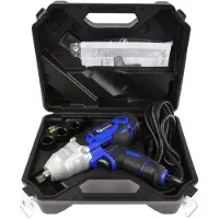 GEKO Boormachine + slagboor, Elektrische slagmoersleutel 1/2 720 Nm, 450W, met toebehoren