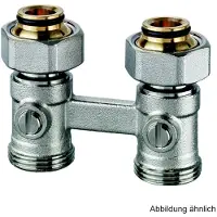 Heimeier IMI Heimeier Vekotrim h-onderblok recht v. radiatoren 2X 3/4" Euroconus 056650000