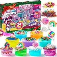 Sonstiges DIY Slime Adventskalender: Adventskalender met 24 dagen, 24 slime-mengsels en 8 accessoires