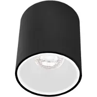 CENTURY Essenza Rondo - opbouwspot 1L - Ø 9,6 x 10,2 cm - wit en zwart