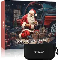 Sonstiges VTYEPOU Adventskalender met gereedschapset voor mannen, 24-delig, kerstcadeau