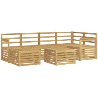 Syfax Buiten bankenset 7 pcs Wit Polyester