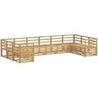 Syfax Buiten bankenset 10 pcs Wit 363 x 185,5 x 73 cm