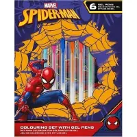 Kids Euroswan Pennen set - Kleur set Spiderman - Gel Pennen - Kleurboekje