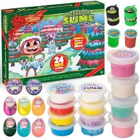 Sonstiges JOYIN 2024 Doe-het-zelf slime adventskalender, Kerstmis, 24 dagen aftellen met accessoires