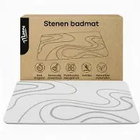 Moeve Diatomite Badmat - Sneldrogende Douchemat - 60x40cm - Antislip -