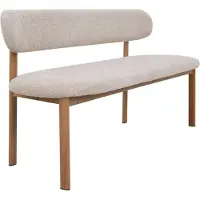Giga Meubel Eetkamerbank Noor Beige/Naturel 180cm