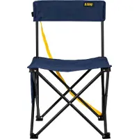 Abbey camp Campingstoel Opvouwbaar - Laag - Blauw - 40x40x65cm - 80 KG