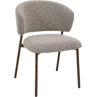 Giga Meubel Eetkamerstoel Feya Taupe/Walnoot