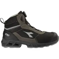 Diadora Werkschoen ST Imp Lea Q Mid 180611 S3S C2680 | Black Shadow C2680 | Maat 42 - 8053607825073